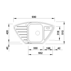 Zlewozmywak Blanco LANTOS 9 E-IF 516 277