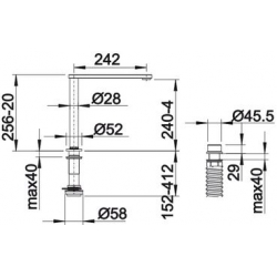 Bateria Blanco ELOSCOPE-F II chrom podokienna 516 672