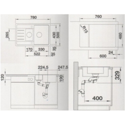 Zlewozmywak Blanco LEGRA 6 S Compact czarny 526 085