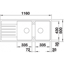 Zlewozmywak Blanco LEGRA 8 S biały 523 165