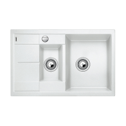 Zlewozmywak Blanco METRA 6 S Compact biały z korkiem aut. 513 468 WYPRZEDAŻ