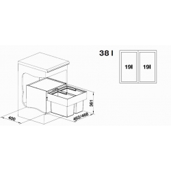 Sortownik odpadów Blanco SELECT 50/2 518 722