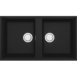 Zlewozmywak Elleci BEST 450 PODWIESZANY G40 NERO GRANITEK LKB45040BSO