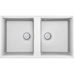 Zlewozmywak Elleci BEST 450 PODWIESZANY K96 WHITE KERATEK LKB45096BSO