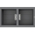 Zlewozmywak Elleci SMART 450 METALTEK M73 TITANIUM LMI45073SMT