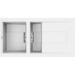 Zlewozmywak Elleci SMART 475 KERATEK K96 WHITE LKI47596SMT