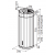 Okap wyspowy FABER CORINTHIA ISOLA EV8+ DG MATT/CEMENT 37 110.0456.220