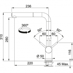 Bateria Franke FN 6110 biała 115.0373.888