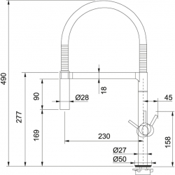 Bateria Franke LOUNGE CHROM 115.0177.640