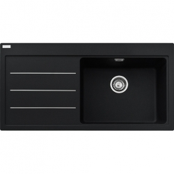 Zlewozmywak granitowy Franke MYTHOS FUSION MTF 611 KOMORA Z PRAWEJ ONYX 114.0166.994