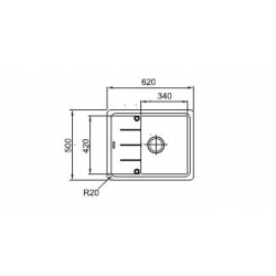 Zlewozmywak Franke Basis BFG 611-62 ONYX 114.0283.976