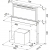 Okap kuchenny nablatowy DOWNDRAFT FDW 908 IB XS 110.0365.588