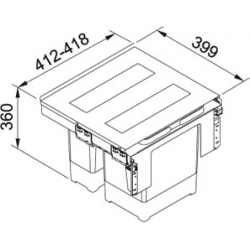 Sortownik odpadów Franke SORTER GARBO 45-2