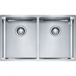 Zlewozmywak stalowy Franke BOX BXX 220/120-34-34 STAL SZLACHETNA JEDWAB 127.0370.188
