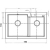 Zlewozmywak Pyramis DIPLOS 79x51 1 3/4B czarny 070006601