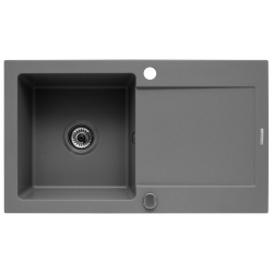 Zlewozmywak Pyramis MIDO 76x44 1B 1D czarny 070001201