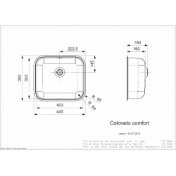 Zlewozmywak Reginox COLORADO COMFORT 445x393 mm