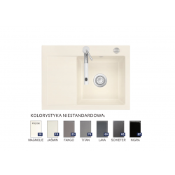 Zlewozmywak Systemceram MERA 70 prawa komora Fango 50580123