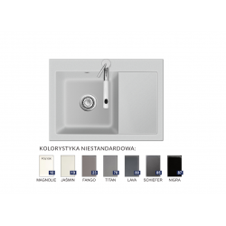 Zlewozmywak Systemceram MERA 70 lewa komora Magnolie 50590110