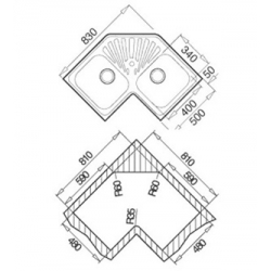 Zlewozmywak Teka CLASSIC ANGULAR 2B 10118008