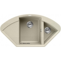 Zlewozmywak Elleci EASY CORNER Bianco Antico 62