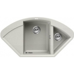 Zlewozmywak Elleci EASY CORNER Bianco Titano 68