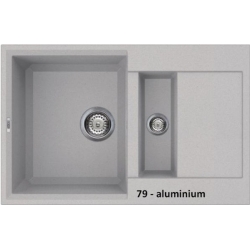 Zlewozmywak Elleci EASY 325 Bianco Aluminium 79