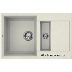Zlewozmywak Elleci EASY 325 Bianco Antico 62