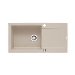 Zlew. MIDO (100x50) 1B 1D beż - piaskowy + bateria Bello