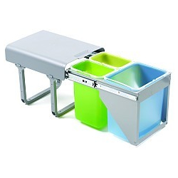 Sortownik odpadów COLOR PYR403 FRONT "40" potrójny 1x16l + 2x8l