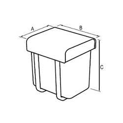 Sortownik odpadów COLOR PYR403 FRONT 