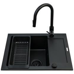 Zlew. MIDO (62x50) 1B 1D volcano + Bateria IDEA - Black Edition