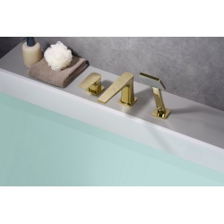 Bateria wannowa  3-otworowa Blue Water MONACO MON-BWW.080 kolor ZŁOTY