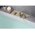 Bateria wannowa  3-otworowa Blue Water MONACO MON-BWW.080 kolor ZŁOTY