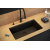 LOGAN 110 GraniteQ zlewozmywak snow white 76x44x23,5 cm 1-komorowy podwieszany z syfonem manualnym miedziany