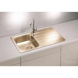 ALVEUS LINE 20 zlewozmywak stalowy MONARCH złoty