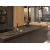 OWEN 111 GraniteQ zlewozmywak z syfonem Push 2 Open 1-komorowy z/o (760x500x215; kom. 330x430) snow white / elementy miedziane