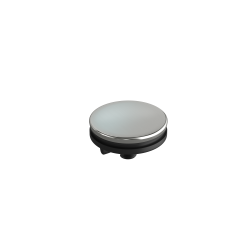 Zaślepka do otworu pod baterię/dozownik STAL SZCZOTKOWANA O 44 mm
