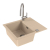 CADIT 10 kol. 22 PIASKOWY (590x500) zlew Granital 1 kom. z syfonem POP-UP 3 1/2