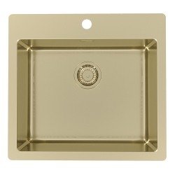 ALVEUS PURE 70 MONARCH ZŁOTY ZLEWOZMYWAK STALOWY
