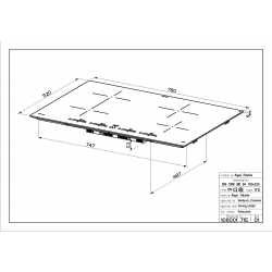 Płyta indukcyjna 78cm FCH 84 BK KL 108.0604.935