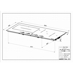 Płyta indukcyjna 90x41cm FCH 94 BK KL SLIM 108.0604.942