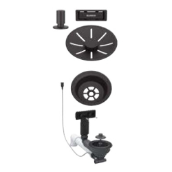 BLANCO Armatura Colour Unit korek automatyczny do zlewozmywaka 1-komorowego czarny mat 207 426