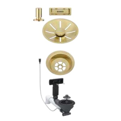 BLANCO Armatura Colour Unit korek automatyczny do zlewozmywaka 1-komorowego satin gold 207 427