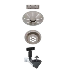BLANCO Armatura Colour Unit korek manualny do zlewozmywaka 1-komorowego satin platinum 207 425