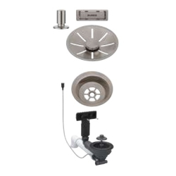BLANCO Armatura Colour Unit korek automatyczny do zlewozmywaka 1-komorowego satin platinum 207 435