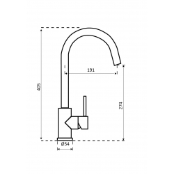 Bateria Reginox CANO miedź R30493