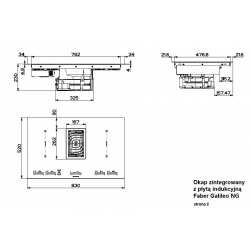 Okap GALILEO BK GLASS NG 83 340.0594.624