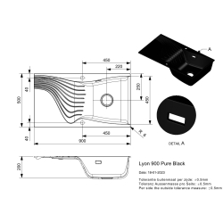 Zlewozmywak Reginox LYON 900 PUR BLACK + GRATIS