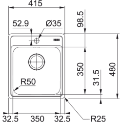 Zlewozmywak Franke Bell BCX 610-42 101.0698.241